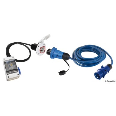 
Kit tableau électrique avec prise noir inox Cruiser 16 A 
